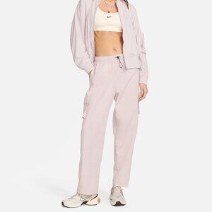Nike Sportswear Essential High-Rise Woven Cargo Pants - Platinum Violet/Sail